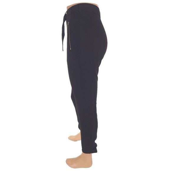 Fabiana Filippi Jogging-fit Silk Stretch Trousers Size 40 XS Womens Black $650 - Picture 5 of 13